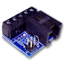 ABSH-BTN4-01: 4 gombos nyomógomb modul RJ11