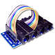 ABSH-INP-01: Input modul: 8 db RJ11 –> 10P dupont M