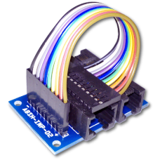 ABSH-INP-02: Input modul: 2xRJ11 + 1xRJ45 –> 10P dupont M