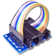 ABSH-INP-02: Input modul: 2xRJ11 + 1xRJ45 –> 10P dupont M